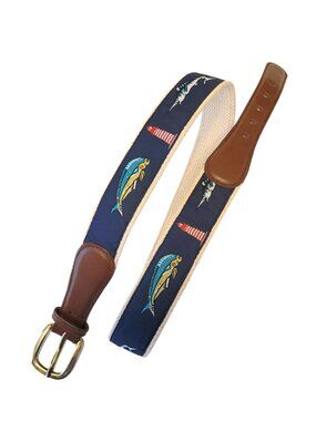 Canterbury Natuical Mahi Fish Lighthouse Canvas Belt